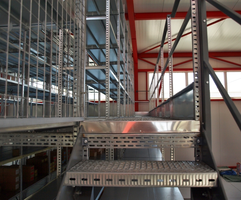 Multi-storey warehouse