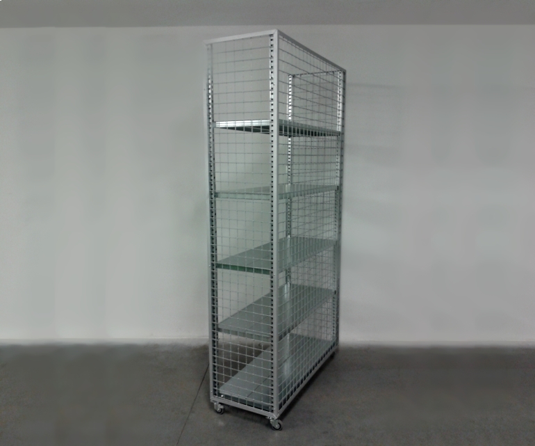 Specific shelving rack design